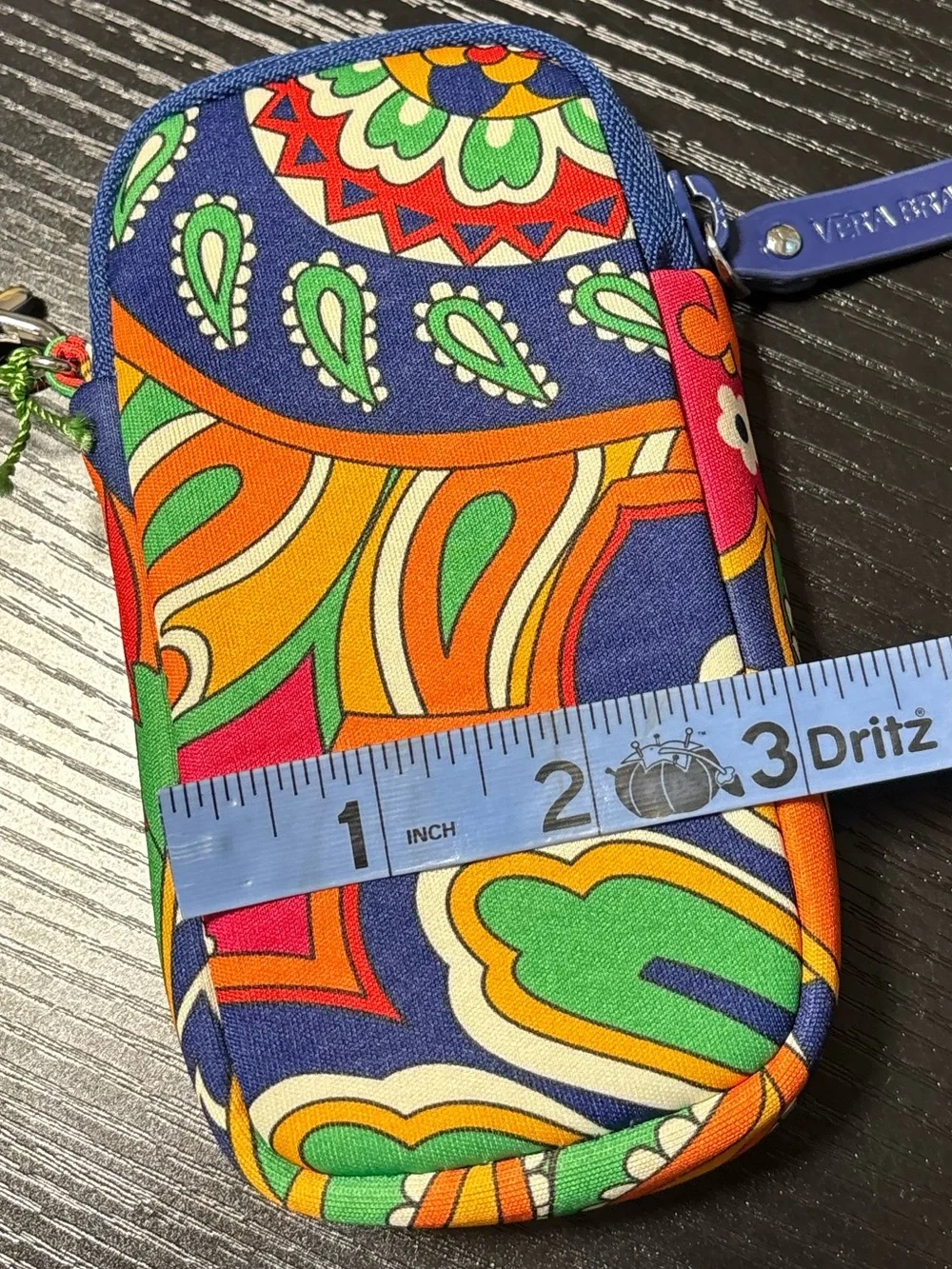 New Vera Bradley Neoprene Tech Wristlet, Venetian Paisley large print